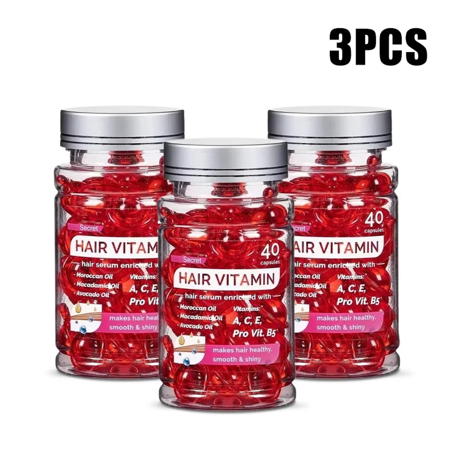 3 jars of Secret Hair Vitamins